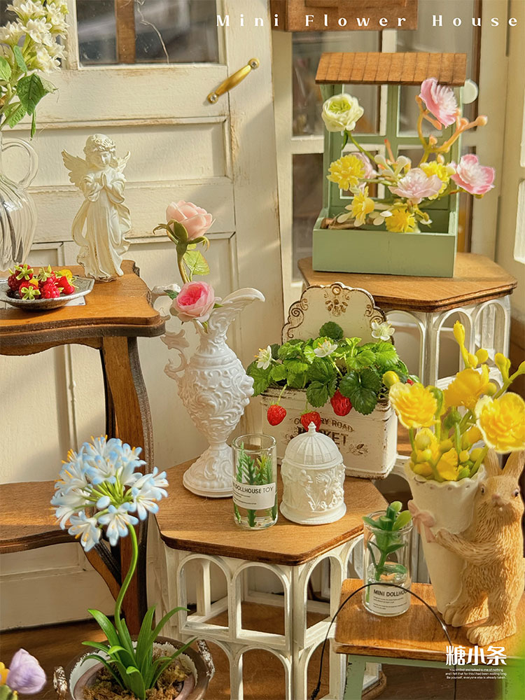 Doll House Miniature Garden Ac - Desk Setup Wood のレビューと価格