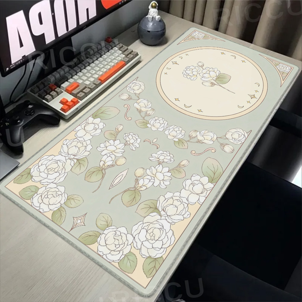 Gaming Green Plant Flower Aest - Desk Setup Pink のレビューと価格