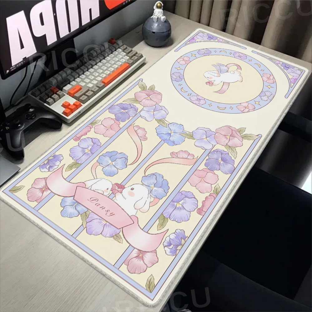 Gaming Green Plant Flower Aest - Desk Setup Pink のレビューと価格