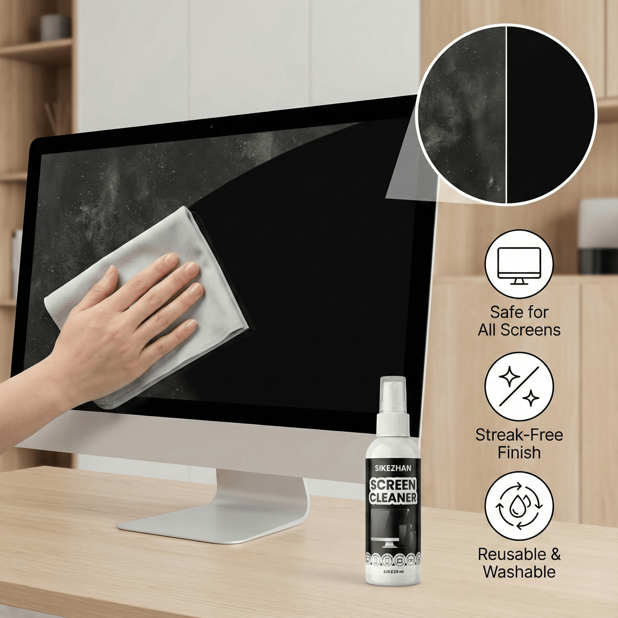 SIKEZHAN Screen Cleaner Kit wi - Monitor Cleaning Kit のレビューと価格