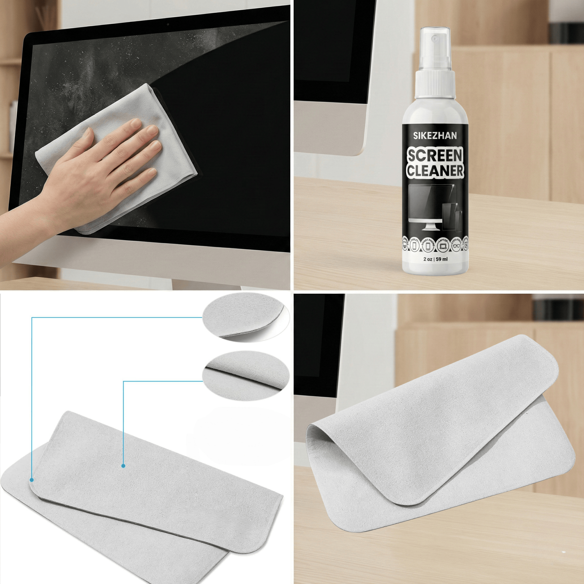 SIKEZHAN Screen Cleaner Kit wi - Monitor Cleaning Kit のレビューと価格